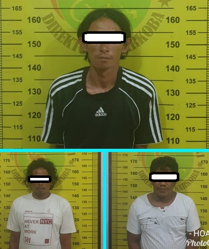 Ungkap Narkoba, Polres Bontang Amankan 3 Tersangka dan 1,74 Gram Sabu