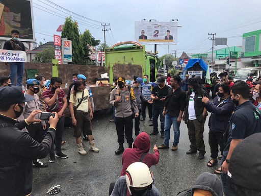 Unjuk Rasa Kembali Terjadi di Bontang, Kapolres Pimpin Langsung Pengamanan