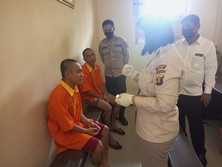 Pastikan Kondisi Tahanan Sehat, Sidokes Polres Bontang Rutin Cek Kesehatan Tahanan