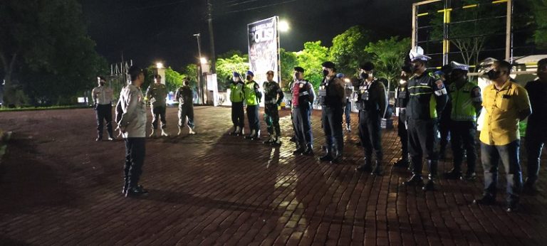 Ciptakan Kondusifitas Kamtibmas Polres Bontang Gelar Patroli Gabungan