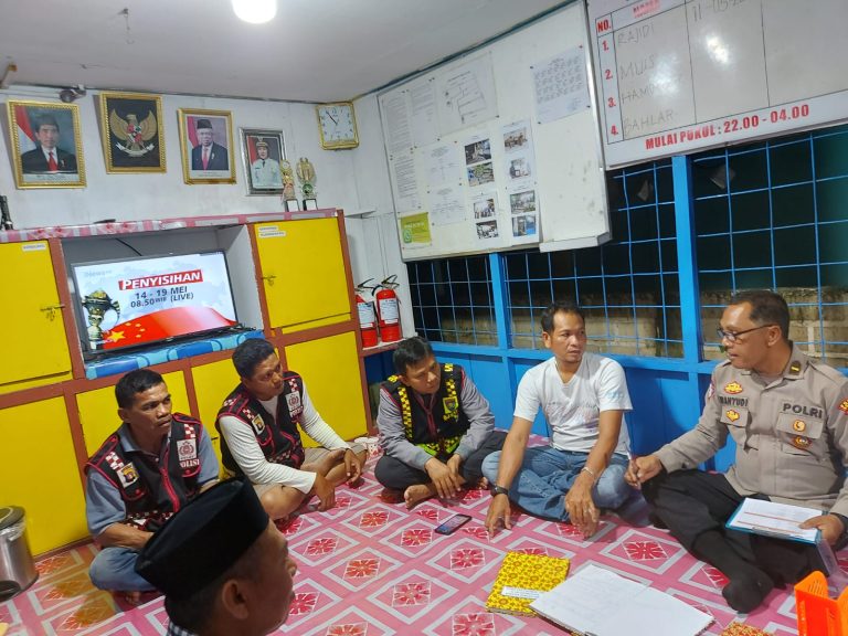 Sat Binmas Polres Bontang Laksnakan Penilaian Lomba Sat Kamling Tingkat Polres