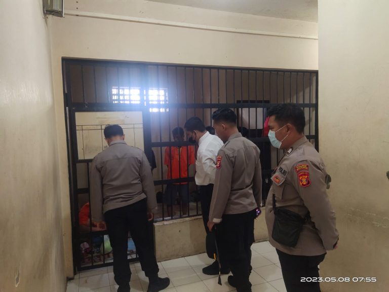 Kapolres Bontang Cek Kondisi Kesehatan Tahanan dan Bangunan Rutan Polres Bontang