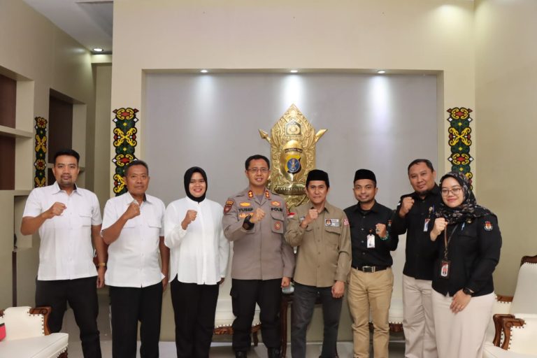 Sukseskan Pemilu Serentak 2024 Kapolres Bontang Terima Kunjungan KPU Kota Bontang