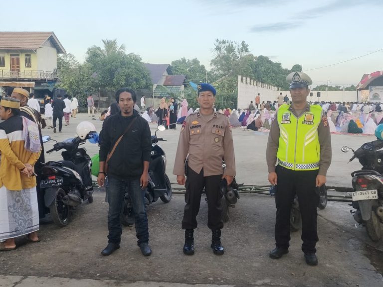 Polres Bontang Berikan Pengamanan Sholat Idul Adha 1444 H Jamaah Muhammadiyah