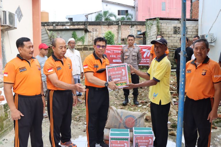 Rangkaian Kegiatan 1 Juli Polres Bontang Laksanakan Kegiatan Bakti Sosial di Tempat Ibadah