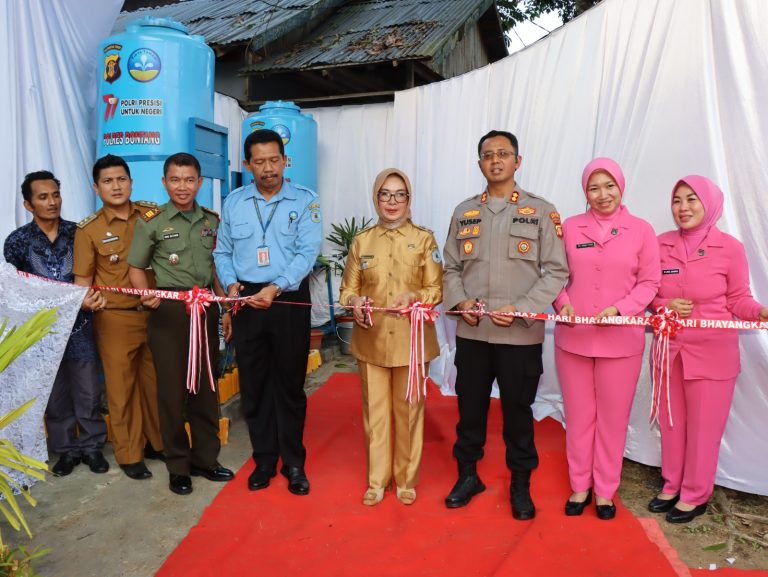 Rangkaian 1 Juli Polres Bontang Laksanakan Kegiatan Seremonial Peresmian Pembangunan Fasilitas Air Bersih