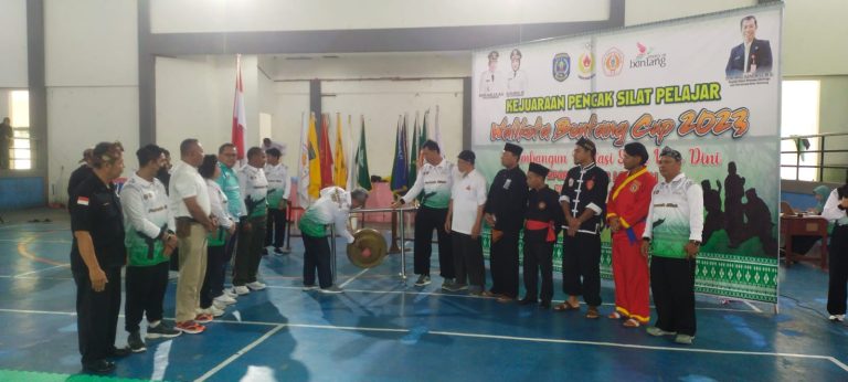 Wakapolsek Bontang Utara Menghadiri Pembukaan Kejuaraan Pencak silat Pelajar Walikota Cup 2023 tingkat Kota Bontang