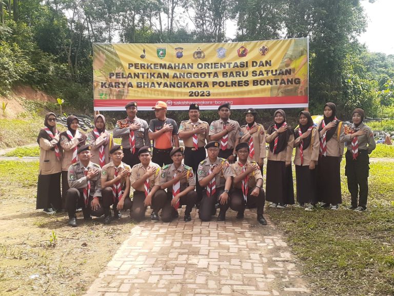 Calon Anggota Saka Bhayangkara Bontang Mengikuti Masa Orientasi