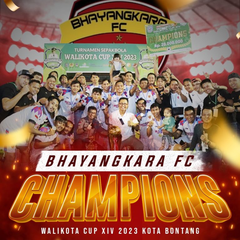 Skor 3-0 Bhayangkara FC mengalahkan Badak Selection Dalam turnamen Sepak Bola Wali Kota Cup XIV