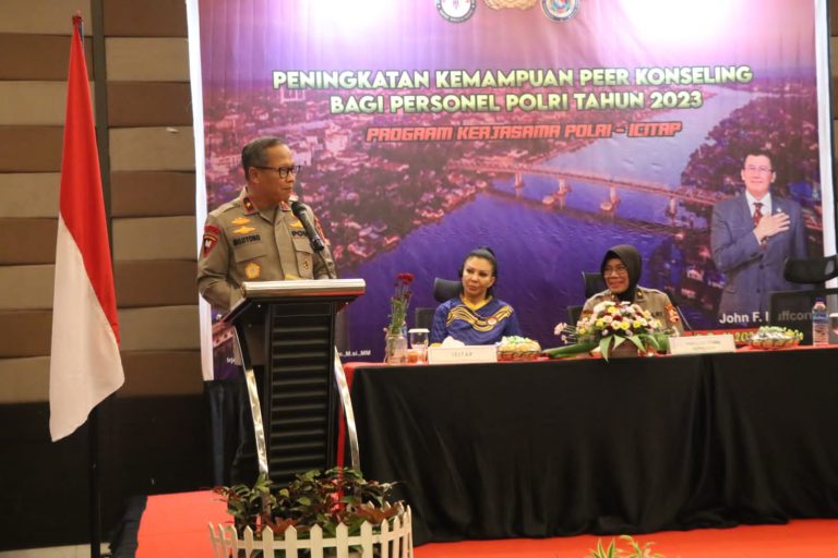 Wakapolda Kaltim Hadiri Kegiatan Peningkatan Kemampuan Peer Konseling Psikologi Bagi Personel Polri Tahun 2023