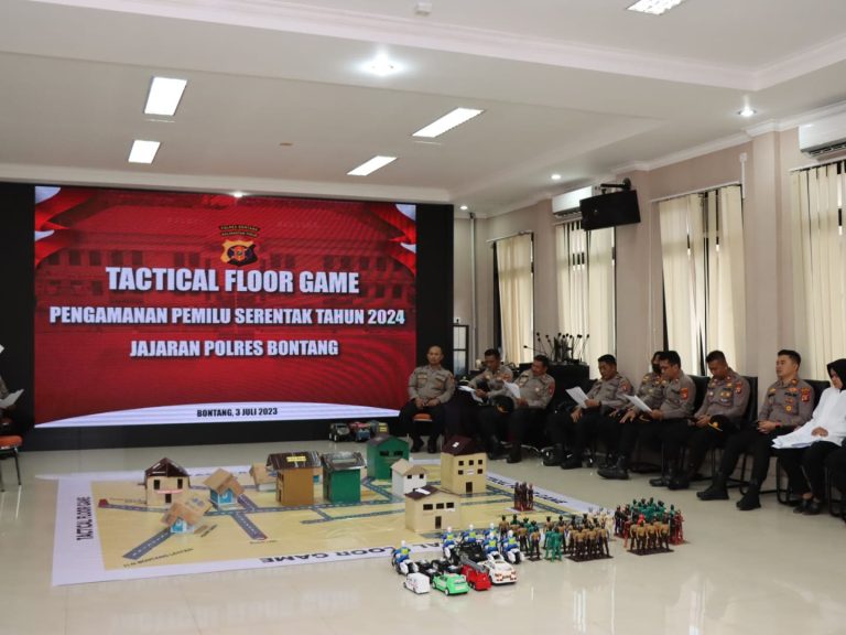 Gelar Tactical Floor Game (TFG) Sebagai Bentuk Kesiapan Polres Bontang Amankan Pemilu Serentak 2024