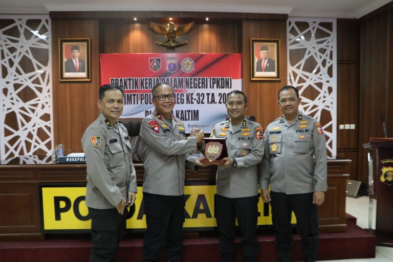 Wakapolda Kaltim Terima Rombongan PKDN Pasis Sespimti Polri Dikreg Ke-32 TA.2023