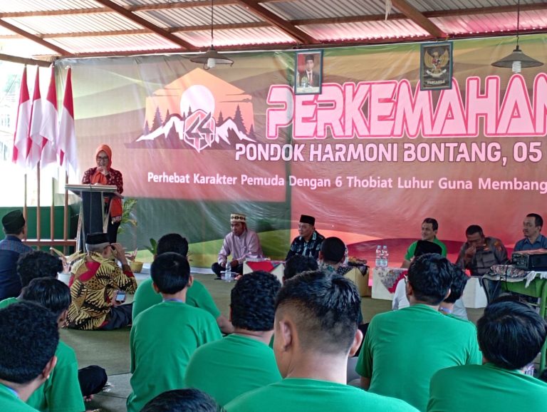 Kapolsek Bontang Barat menghadiri Pembukaan Perkemahan Cinta Alam Indonesia Pemuda LDII Kota Bontang