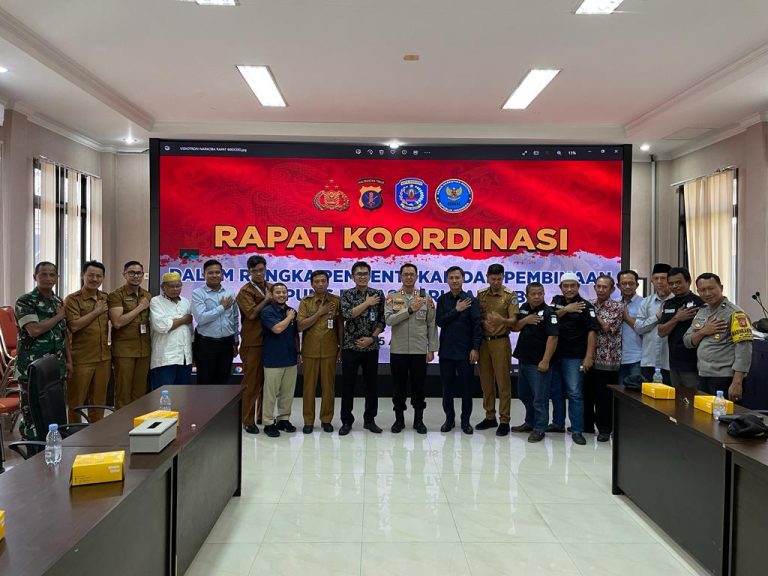 Rakor Pembentukan Dan Pembinaan Kampung Bebas Narkoba, Kapolres Bontang Ajak Peserta Satukan Pemikiran
