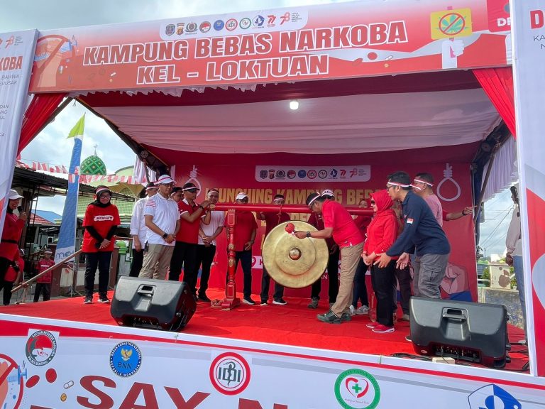 Kapolres Bontang Menghadiri Launching Kampung bebas dari Narkoba
