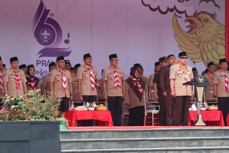 Wakapolda Kaltim Hadiri Apel Besar Peringatan Hari Pramuka ke-62 di Lapangan Dome Balikpapan
