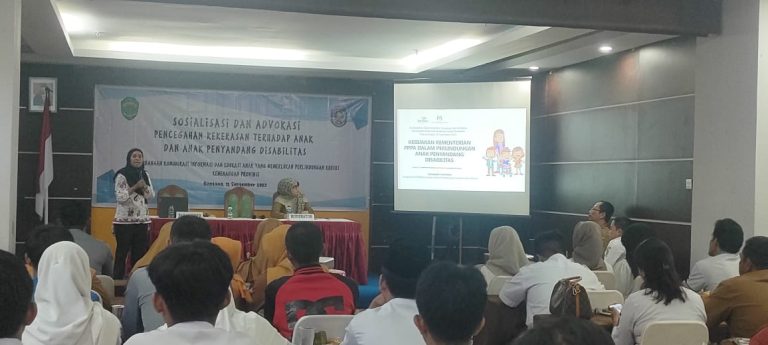Kanit PPA Polres Bontang menghadiri Sosialisasi dan Advokasi Pencegahan Kekerasan Terhadap Anak dan Anak Penyandang Disabilitas