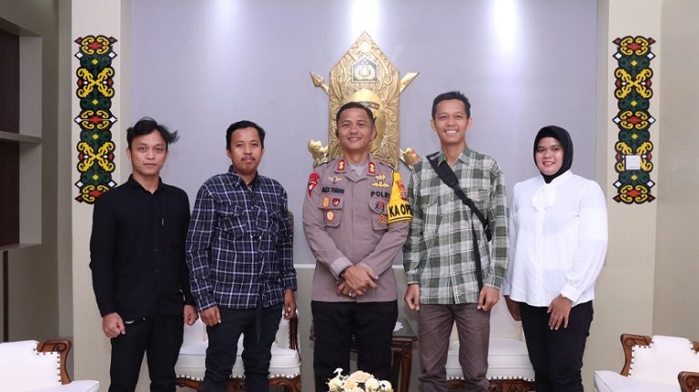 Kapolres Bontang Mendorong HMI Bontang untuk Menyuarakan Kegiatan Positif di Bulan Suci Ramadhan