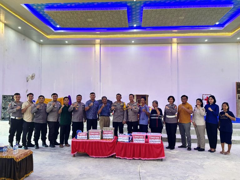 Minggu Kasih di Gereja Kerapatan Pantekosta Bontang, Kapolres Serap Aspirasi Jemaat