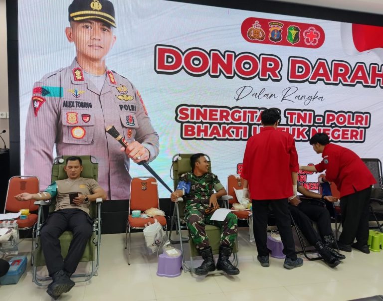 Polres Bontang Gelar Donor Darah untuk Meningkatkan Sinergitas TNI – Polri dalam Bhakti Untuk Negeri