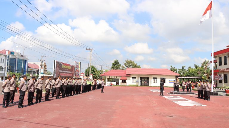 Kesiapan Memasuki Tahapan Pilkada, Polres Bontang Laksanakan Apel Siaga
