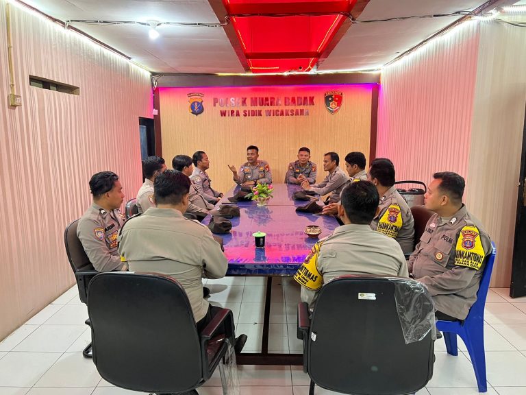 Evaluasi Kinerja Personil, Polsek Muara Badak gelar Anev mingguan