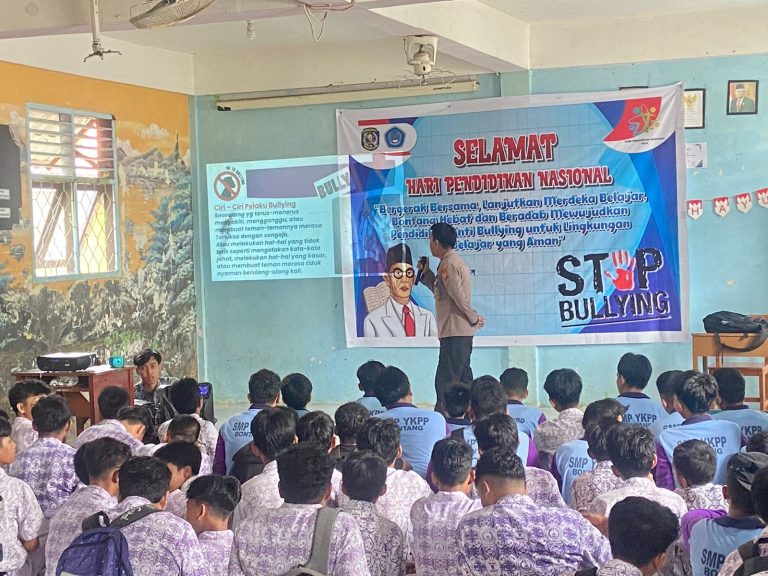 Cegah Aksi Bullyig, Satuan Binmas Polres Bontang lakukan Sosialisasi Tentang Perundungan / Bullying