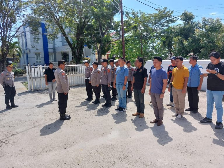 Antisipatif Terhadap Situasi Kamtibmas, Polres Bontang Siagakan Personil di KPU