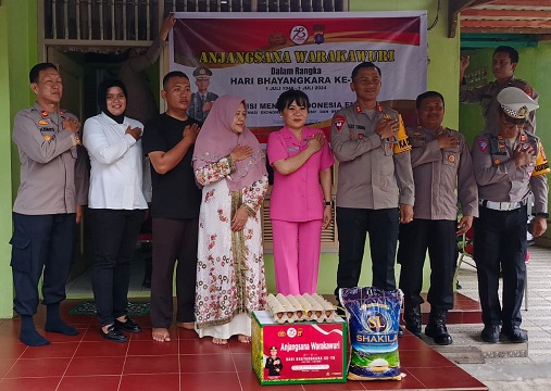 Dalam Rangka Hut Bhayangkara ke-78, Polres Bontang laksanakan Anjangsaana kepada Warakauri