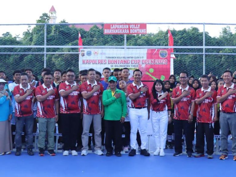 Pembukaan Turnamen Bola Voli U-17 Kapolres Bontang Cup 2024 Resmi Dimulai