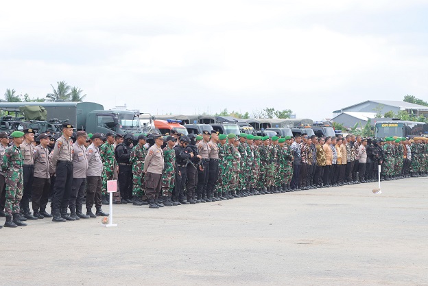 Gelar Apel dan Gladi Pengamanan VVIP, Polda Kaltim Bersama Kodam VI/Mulawarman Siap Amankan Kunker Presiden Jokowi di Samarinda