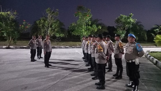 BKO Polres Bontang laksnakan pengamanan Kedatangan Presiden RI di Bandara APT Pranoto Samarinda