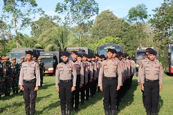 Gelar Pengamanan Kegiatan OASE KIM di Kalimantan Timur, Ratusan Personel Polda Kaltim dan Polres Jajaran Diturunkan