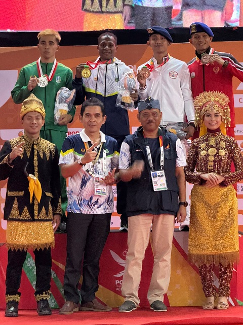 BRIMOB RAIH MEDALI PERUNGGU CABOR MUAYTHAI PON XXI ACEH – SUMUT