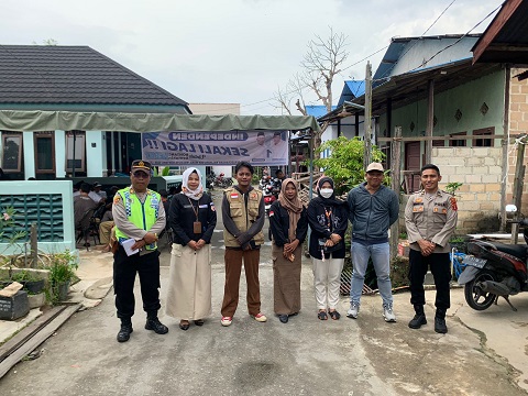 Polres Bontang laksanakan Monitoring dan Pengamanan Kampanye Paslon Walikota di wilayah Guntung