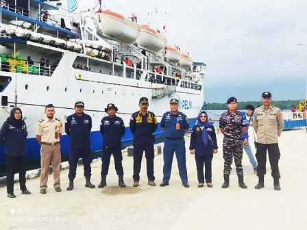 Jamin keamanan, Polsek Bontang Utara Monitoring Kedatangan dan Pemberangkatan Kapal KM. Binaiya