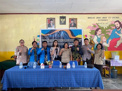 Bhabinkamtibmas Gungun Elai laksanakan Pendampingan Sosialisasi Anti Narkoba di SD Betlehem Bontang