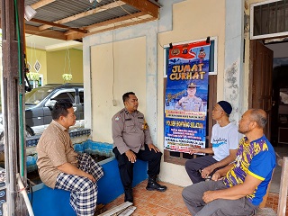 Safari Jumat Curhat, Bhabinkamtibmas Tanjung Laut Tingkatkan Komunikasi dan Kesadaran Kamtibmas kepada warga Binaan