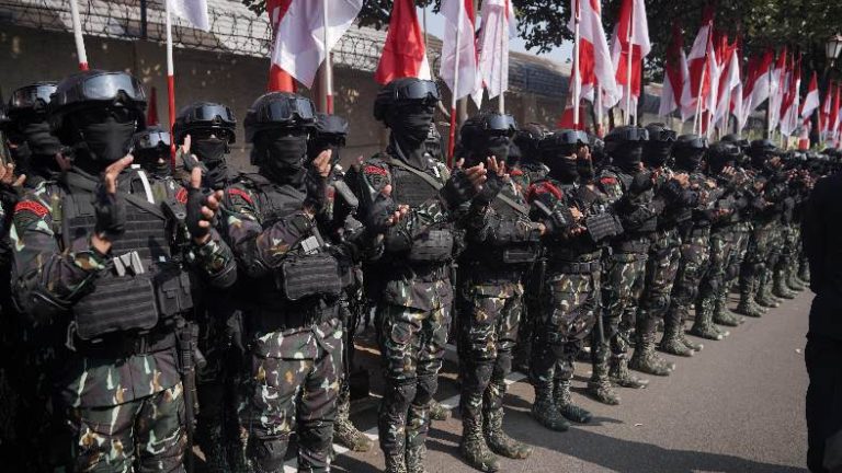 Polri Gladi Bersih Apel Gelar Pasukan Pengamanan Pelantikan Presiden