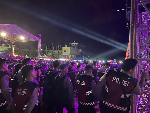 Polres Bontang amanan pentupan Festival Kebangsaan 2024 Kota Bontang