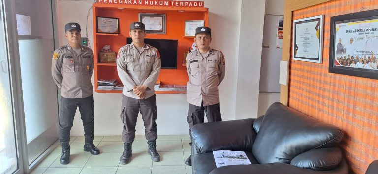 Dukung Kondusifitas Kamtibmas jelang Pilkada 2024, Polres Bontang Amankan Kantor Bawaslu Kota Bontang
