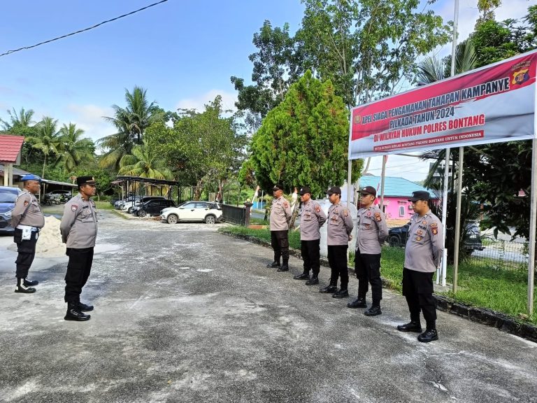 Apel Siaga Polsek Marangkayu, Persiapan Optimal Pengamaman Kampanye dalam Operasi Mantap Praja Tahun 2024