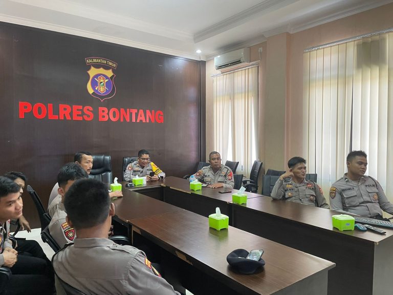 Kasat Samapta Polres Bontang Ikuti Zoom Meeting Kesiapan Pengamanan Pilkada Serentak 2024