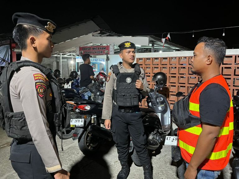 Jaga Kondusifitas Kota Bontang, Sat Samapta Polres Bontang Laksanakan Cooling System Jelang Pilkada 2024