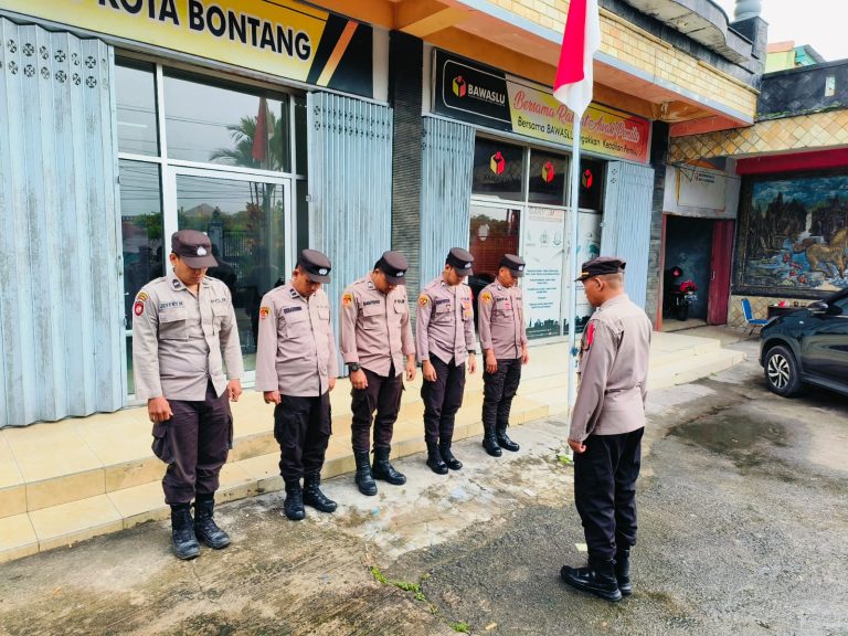 Pengamanan Kantor Bawaslu Kota Bontang secara optimal, Pastikan Keamanan jelang Pemilu 2024