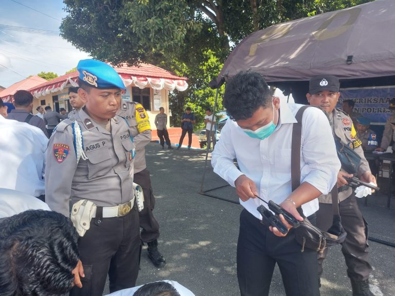 Minimalisir Kesalahan Penggunaan Senpi : Polres Bontang Lakukan Pemeriksaan