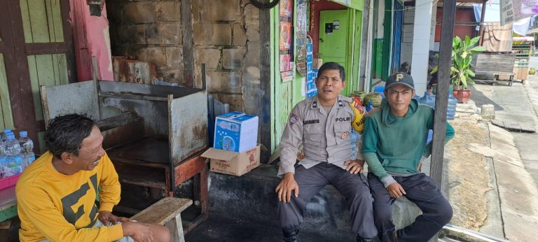 Bhabinkamtibmas Kelurahan Loktuan Aiptu Bambang Sumantri Laksanakan Cooling System Pasca Sidang Pleno Pilkada   