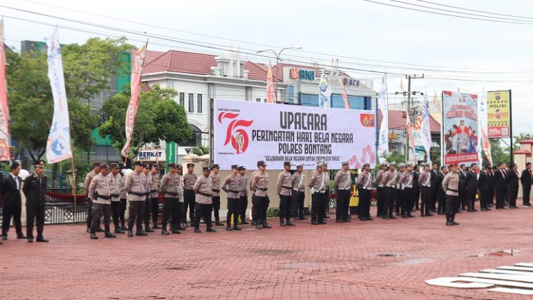 Upacara Hari Bela Negara Ke-76 di Polres Bontang: Gelorakan Bela Negara untuk Indonesia Maju