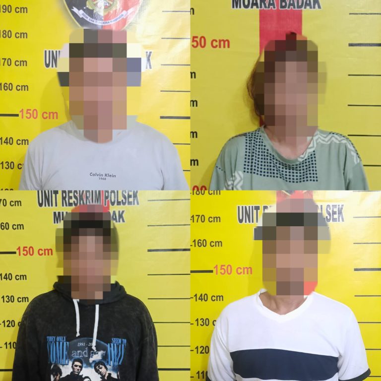 Pengungkapan Narkoba Di Muara Badak : 4 Terduga Dan BB Sabu Diamankan