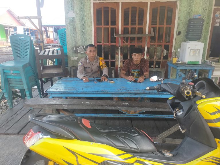 Cipta kondisi wilayah binaan, Bhabinkamtibmas Tanjung Laut Indah gelar Cooling System di Kelurahan Tanjung Laut Indah